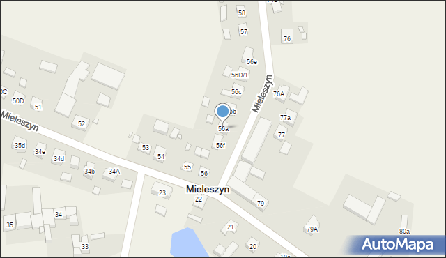 Mieleszyn, Mieleszyn, 56a, mapa Mieleszyn