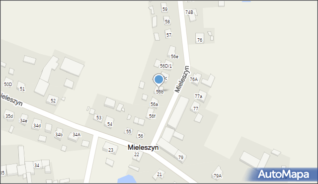 Mieleszyn, Mieleszyn, 56b, mapa Mieleszyn