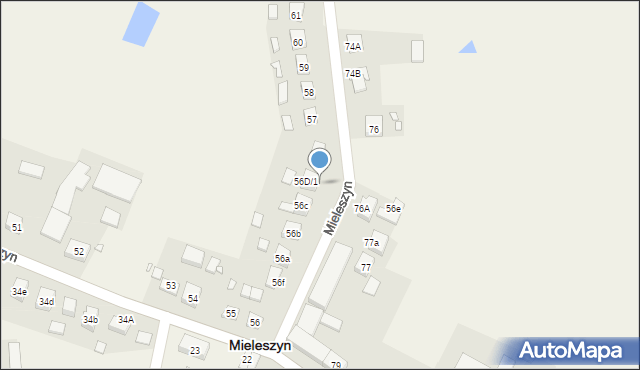 Mieleszyn, Mieleszyn, 56D/2, mapa Mieleszyn