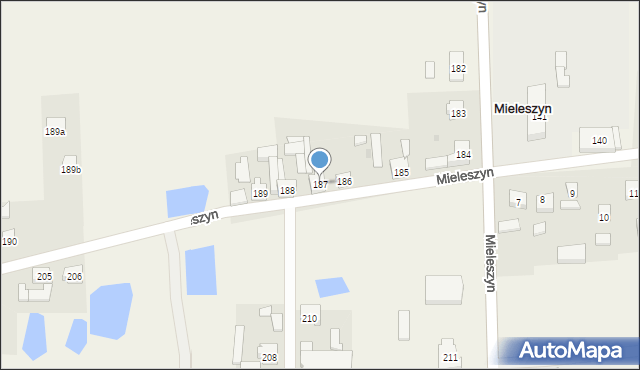 Mieleszyn, Mieleszyn, 187, mapa Mieleszyn