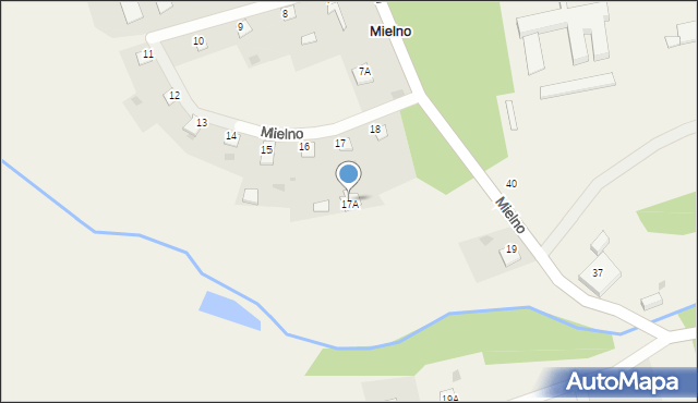 Mielno, Mielno, 17A, mapa Mielno