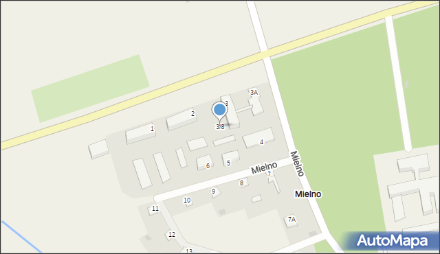 Mielno, Mielno, 3/8, mapa Mielno