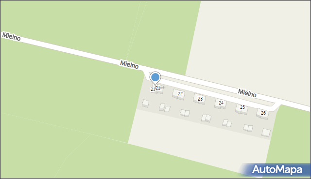 Mielno, Mielno, 21/1, mapa Mielno