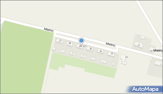 Mielno, Mielno, 29/2, mapa Mielno