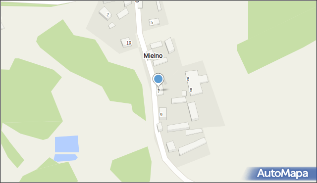 Mielno, Mielno, 7, mapa Mielno