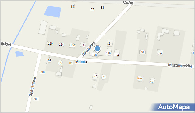 Mienia, Mienia, 66, mapa Mienia