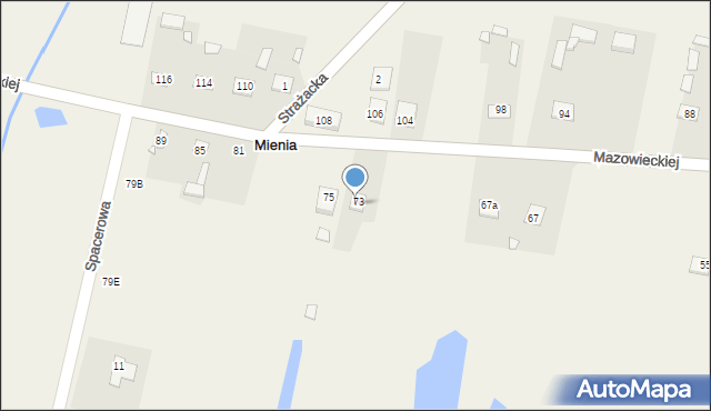 Mienia, Mienia, 67A, mapa Mienia