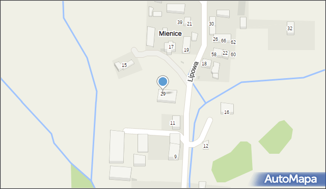 Mienice, Mienice, 29, mapa Mienice