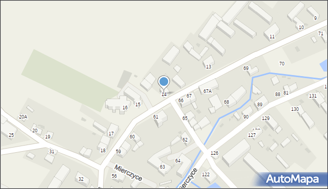 Mierczyce, Mierczyce, 14, mapa Mierczyce