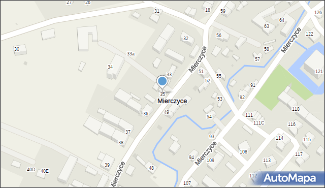 Mierczyce, Mierczyce, 35, mapa Mierczyce