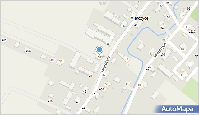 Mierczyce, Mierczyce, 39, mapa Mierczyce