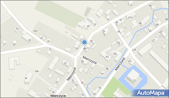 Mierczyce, Mierczyce, 59, mapa Mierczyce