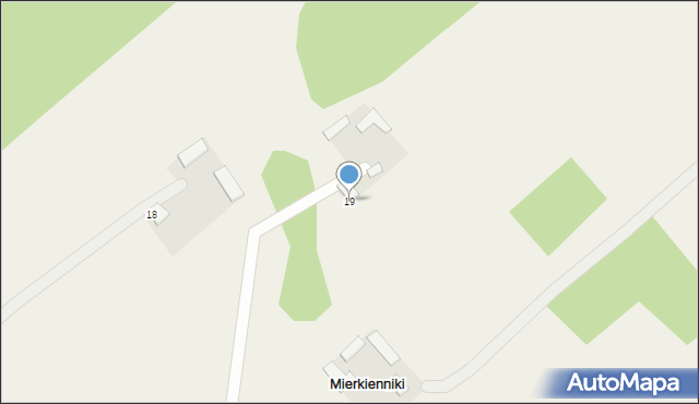 Mierkienniki, Mierkienniki, 19, mapa Mierkienniki