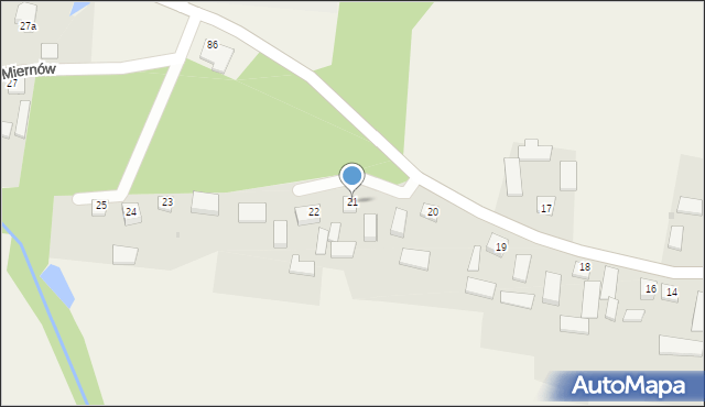 Miernów, Miernów, 21, mapa Miernów