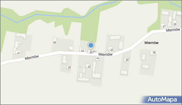 Miernów, Miernów, 43, mapa Miernów