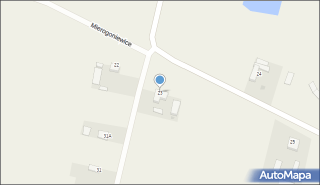 Mierogoniewice, Mierogoniewice, 23, mapa Mierogoniewice