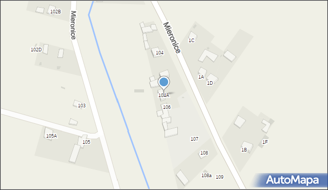Mieronice, Mieronice, 104A, mapa Mieronice