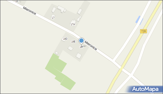 Mieronice, Mieronice, 18f, mapa Mieronice