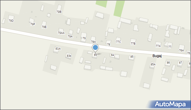 Mieronice, Mieronice, 83, mapa Mieronice