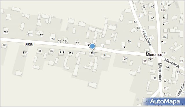 Mieronice, Mieronice, 88, mapa Mieronice