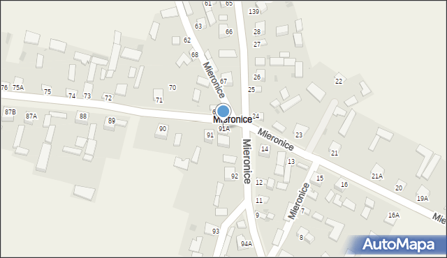 Mieronice, Mieronice, 91A, mapa Mieronice