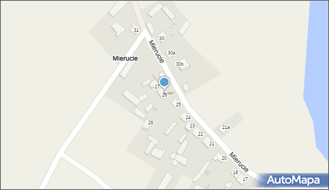 Mierucie, Mierucie, 26, mapa Mierucie