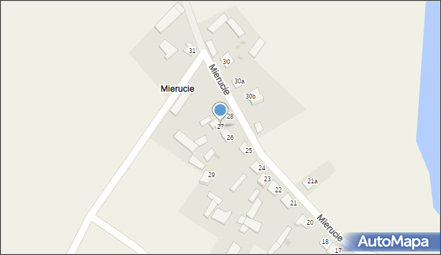 Mierucie, Mierucie, 27, mapa Mierucie