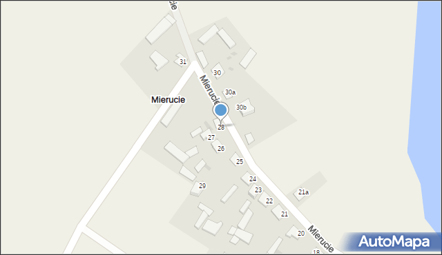 Mierucie, Mierucie, 28, mapa Mierucie