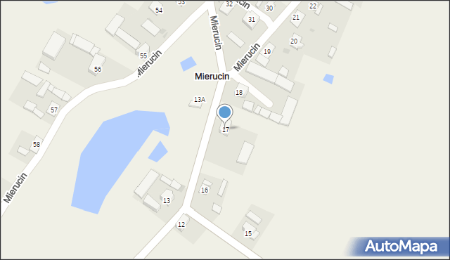 Mierucin, Mierucin, 17, mapa Mierucin