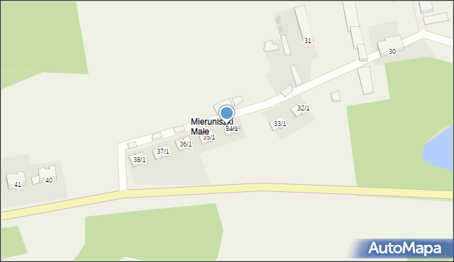 Mieruniszki, Mieruniszki, 34/2, mapa Mieruniszki