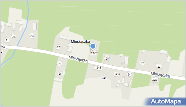 Mierżączka, Mierżączka, 25a, mapa Mierżączka