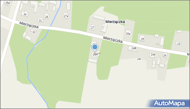 Mierżączka, Mierżączka, 28A, mapa Mierżączka