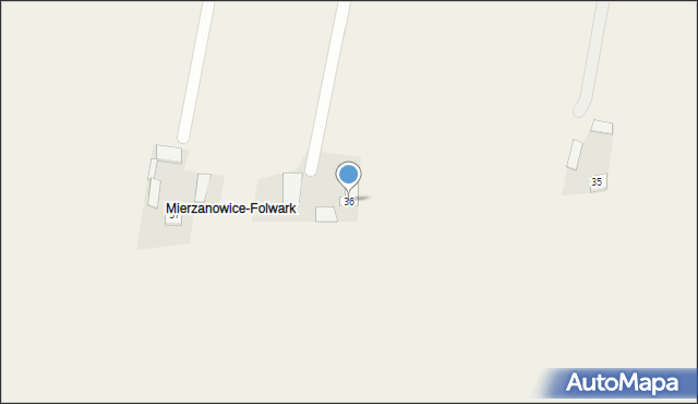 Mierzanowice, Mierzanowice, 36, mapa Mierzanowice