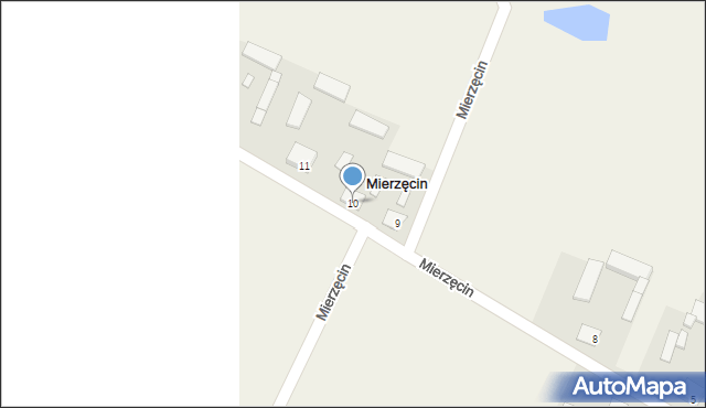 Mierzęcin, Mierzęcin, 10, mapa Mierzęcin