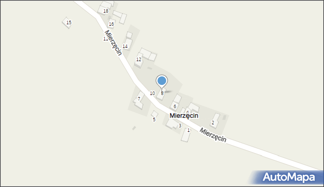 Mierzęcin, Mierzęcin, 8, mapa Mierzęcin