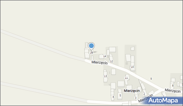 Mierzęcin, Mierzęcin, 15, mapa Mierzęcin