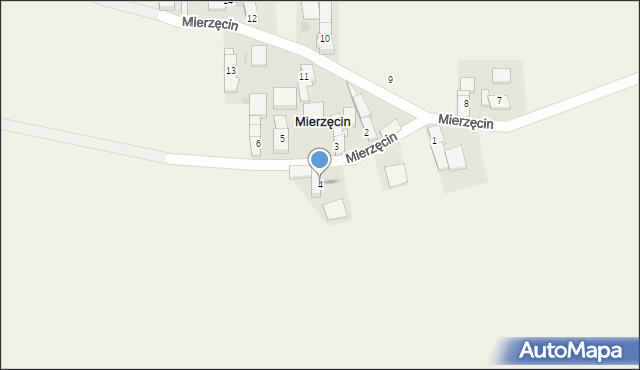 Mierzęcin, Mierzęcin, 4, mapa Mierzęcin