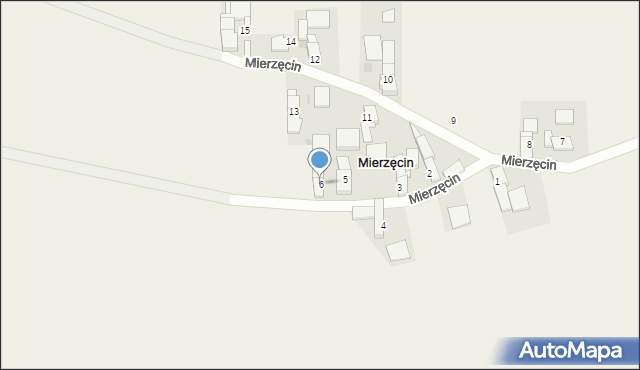 Mierzęcin, Mierzęcin, 6, mapa Mierzęcin