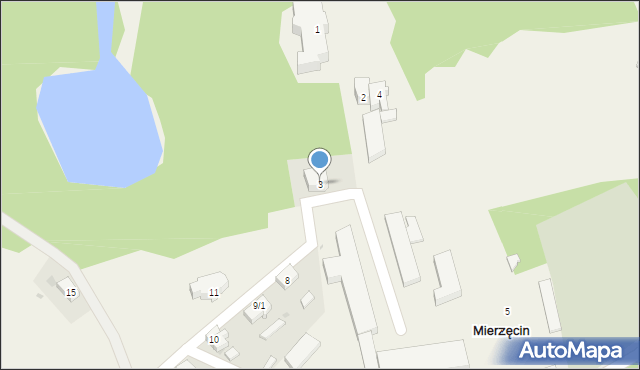 Mierzęcin, Mierzęcin, 3, mapa Mierzęcin