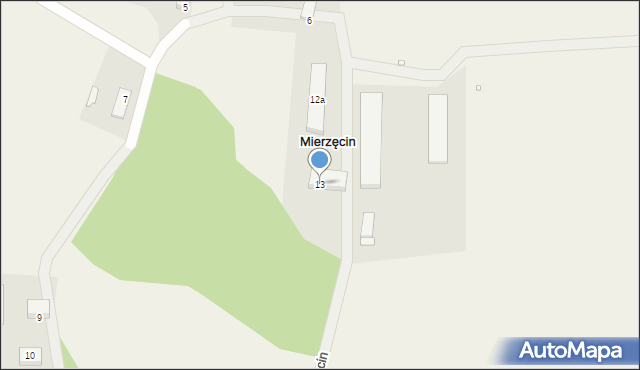 Mierzęcin, Mierzęcin, 13, mapa Mierzęcin