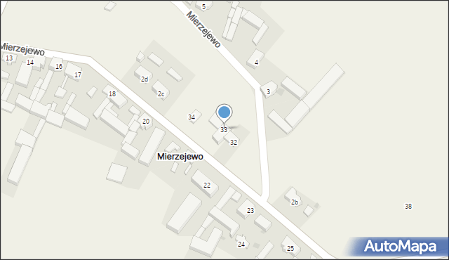 Mierzejewo, Mierzejewo, 33, mapa Mierzejewo