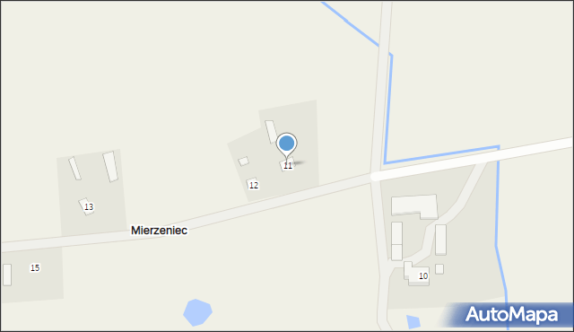 Mierzeniec, Mierzeniec, 11, mapa Mierzeniec