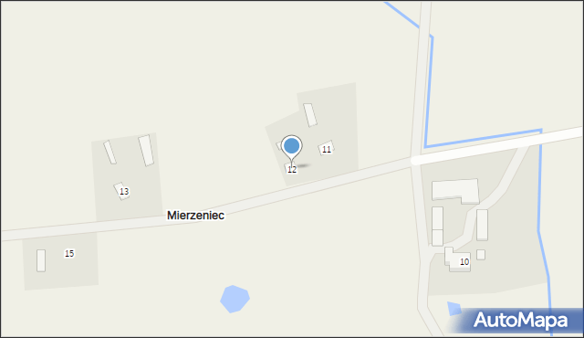 Mierzeniec, Mierzeniec, 12, mapa Mierzeniec