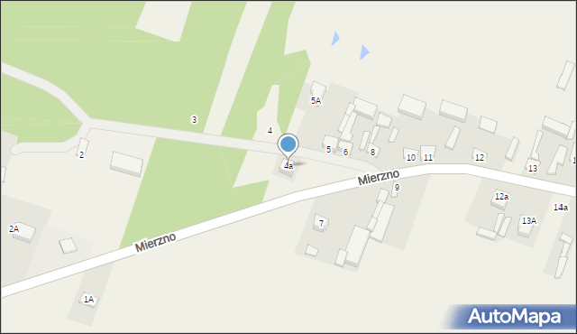 Mierzno, Mierzno, 4a, mapa Mierzno