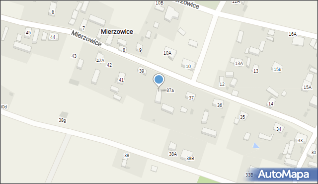 Mierzowice, Mierzowice, 38A, mapa Mierzowice