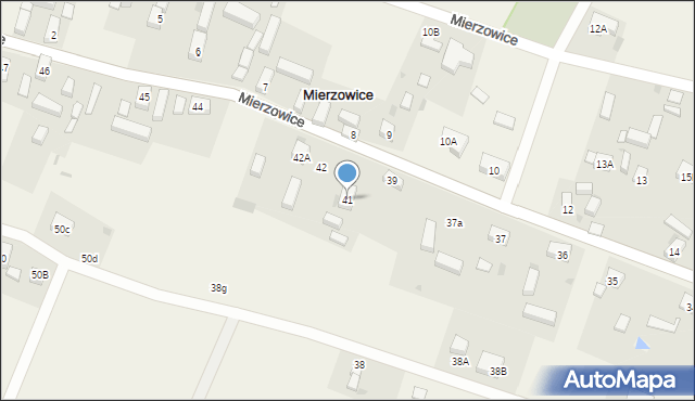 Mierzowice, Mierzowice, 41, mapa Mierzowice