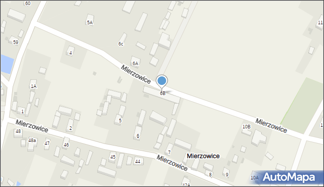 Mierzowice, Mierzowice, 6B, mapa Mierzowice