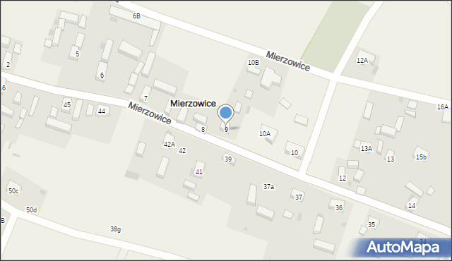 Mierzowice, Mierzowice, 9, mapa Mierzowice