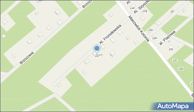 Mierzwice-Kolonia, Mierzwice-Kolonia, 11j, mapa Mierzwice-Kolonia