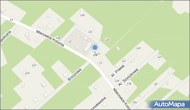 Mierzwice-Kolonia, Mierzwice-Kolonia, 12e, mapa Mierzwice-Kolonia